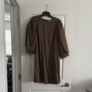 a new day Brown Long Sleeve Dress